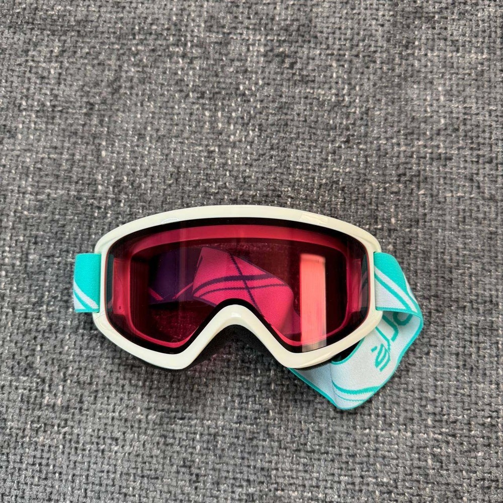 Bolle Ski Goggles Unisex OS White Pink Lens Teal Strap Snowboard Eyewear